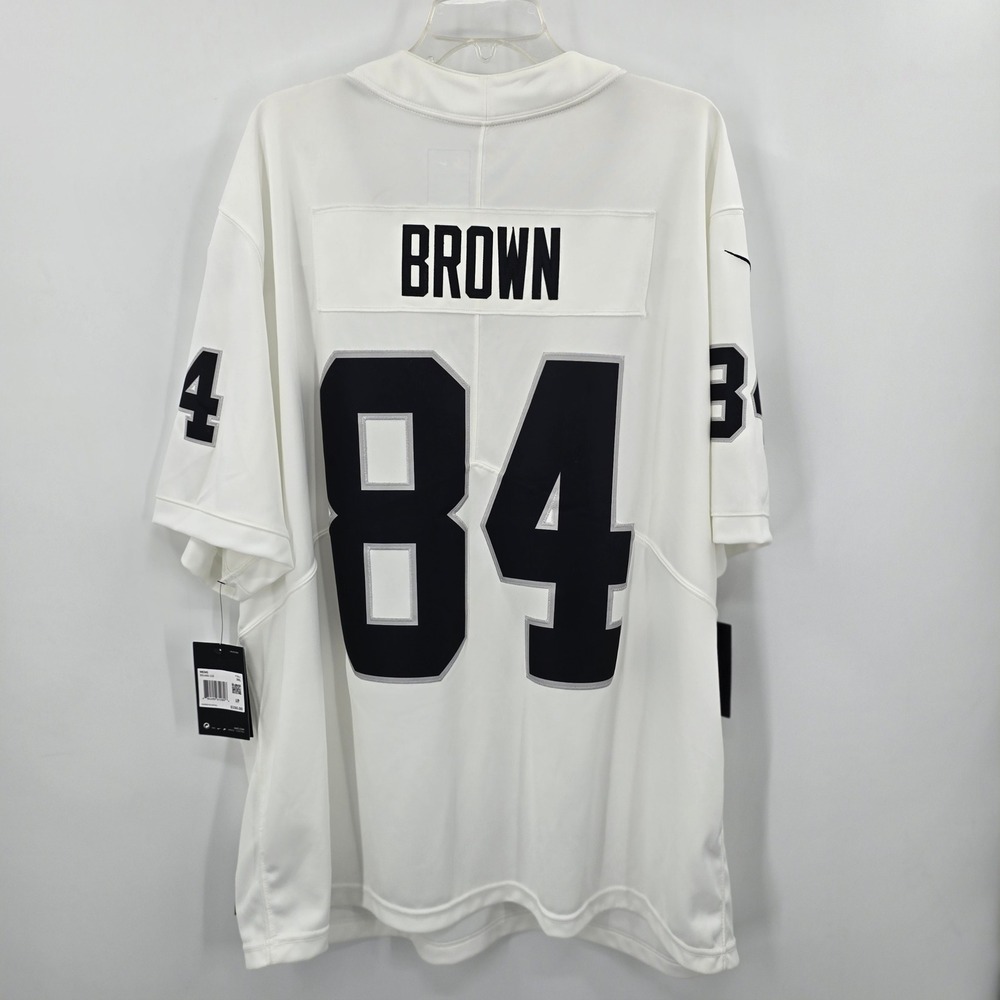 Nike NFL Las Vegas Raiders Antonio Brown 84 Jersey White 3XL 851495-110 NWT